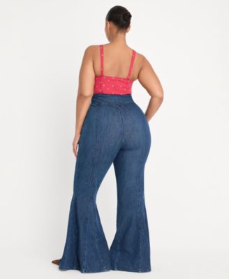 Women's Dolly Joleans High-Rise Flared-Leg Jeans