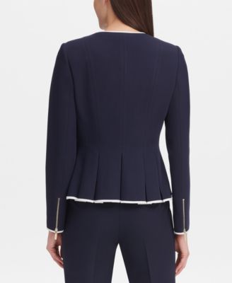 Women's Zip-Front Peplum Jacket