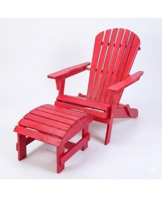 Grand Collection Folding Large Size Adirondack Chair Pine Wood