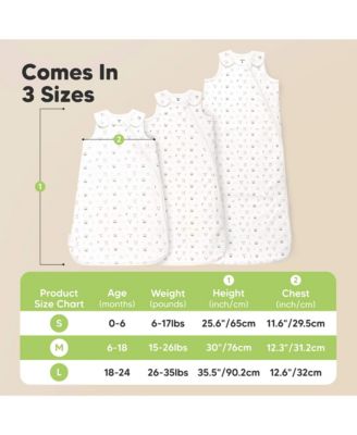 2-Pack Sleep Sacks for Babies, Soothe Sleeping Sack Wearable Blanket, Infant, Toddler, Newborn Swaddle Sack