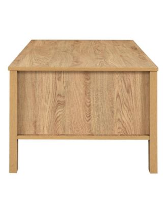 Thayer Wood Coffee Table with Two Drawers