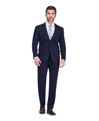 Men's 2 Piece 4 Way Stretch Notch Lapel Slim Fit Suit