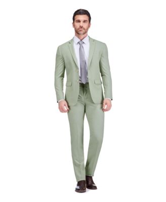 Men's 2 Piece 4 Way Stretch Notch Lapel Slim Fit Suit