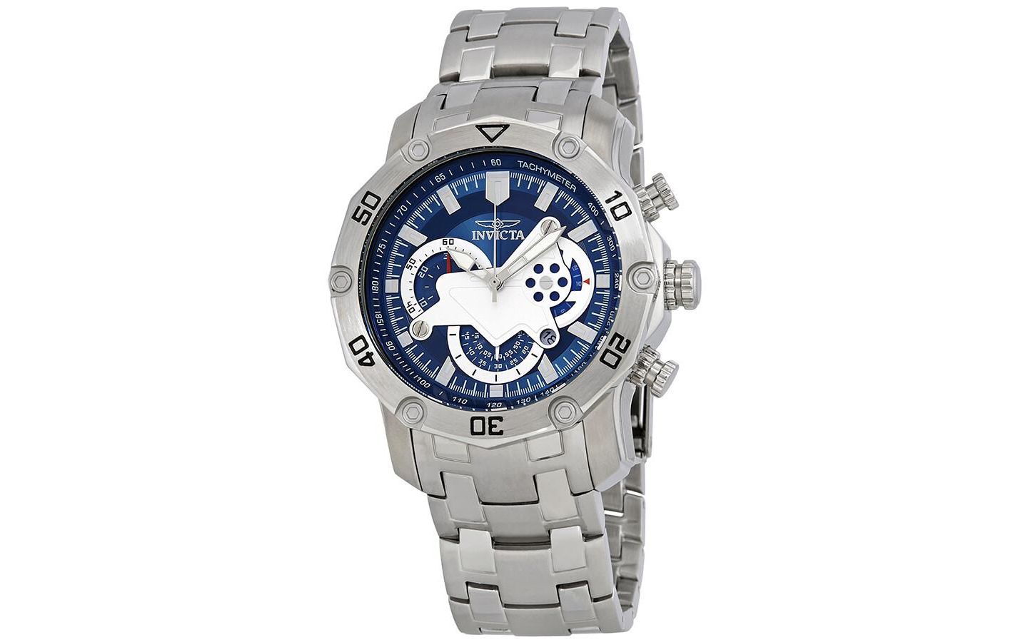 Мужские часы Invicta Pro Diver Quartz Multifunction Dial, цвет: Нержавеющая сталь — фото 1