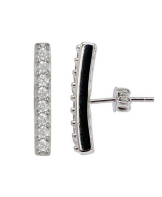 Cubic Zirconia Silver 3-Piece Bar Tennis Set
