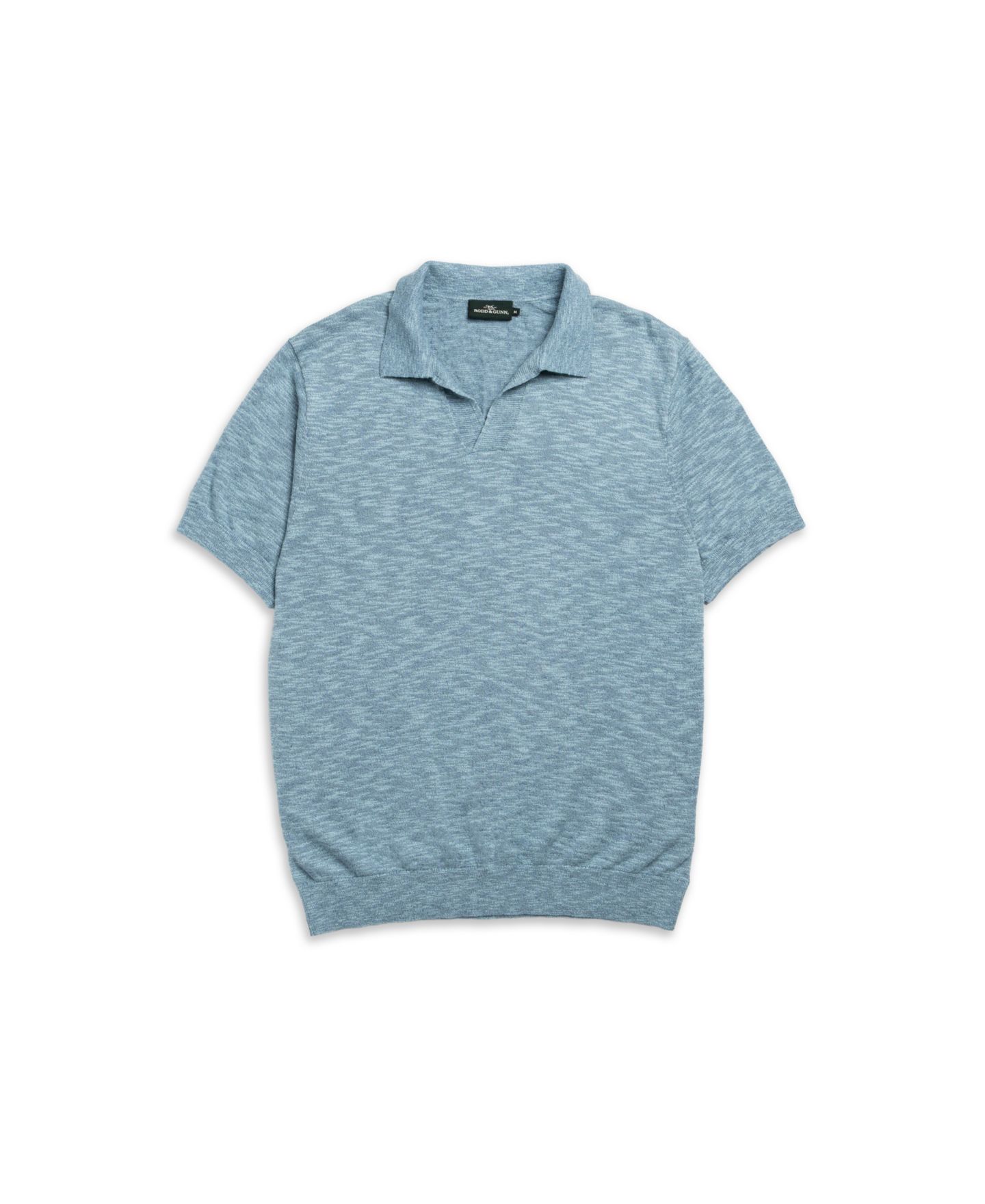 Мужское поло Rodd & Gunn Poison Bay Knit Polo Shirt, цвет: Aegean — фото 6