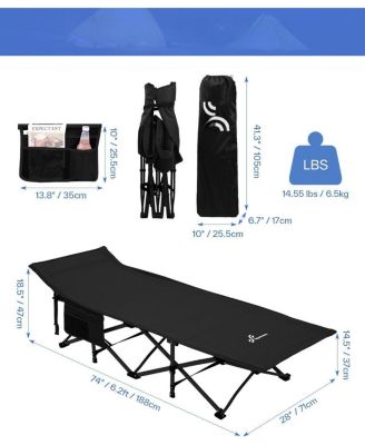 Camping Cot Oxford Heavy-duty Bed Outdoor Camping Outdoor Recreation Gear