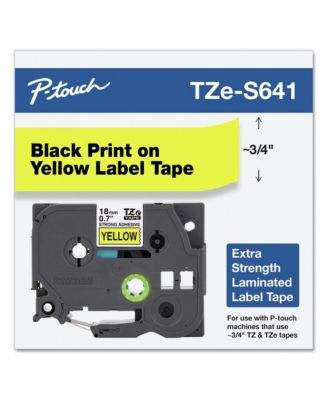 TZES641 0.7 in. x 26.2 ft. TZe Standard Adhesive Laminated Labeling Tape