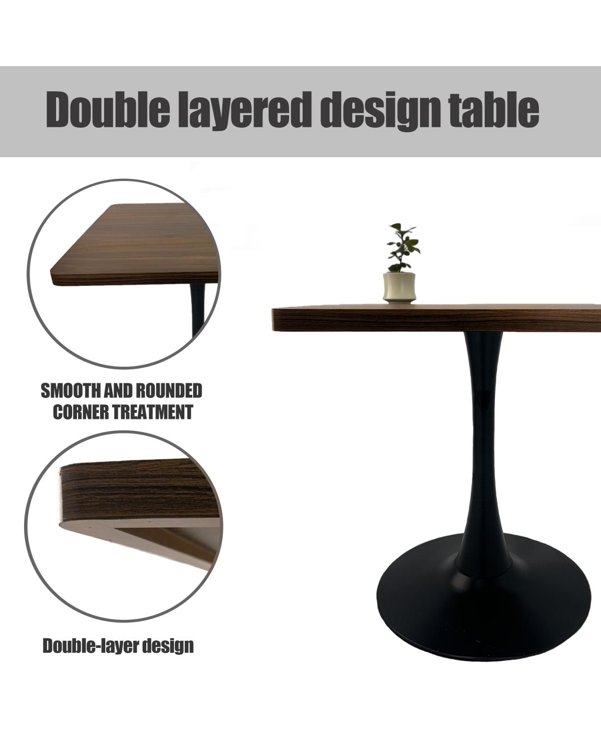 Streamdale Furniture Tulip Dining Table, Mid Century Modern Bistro Table