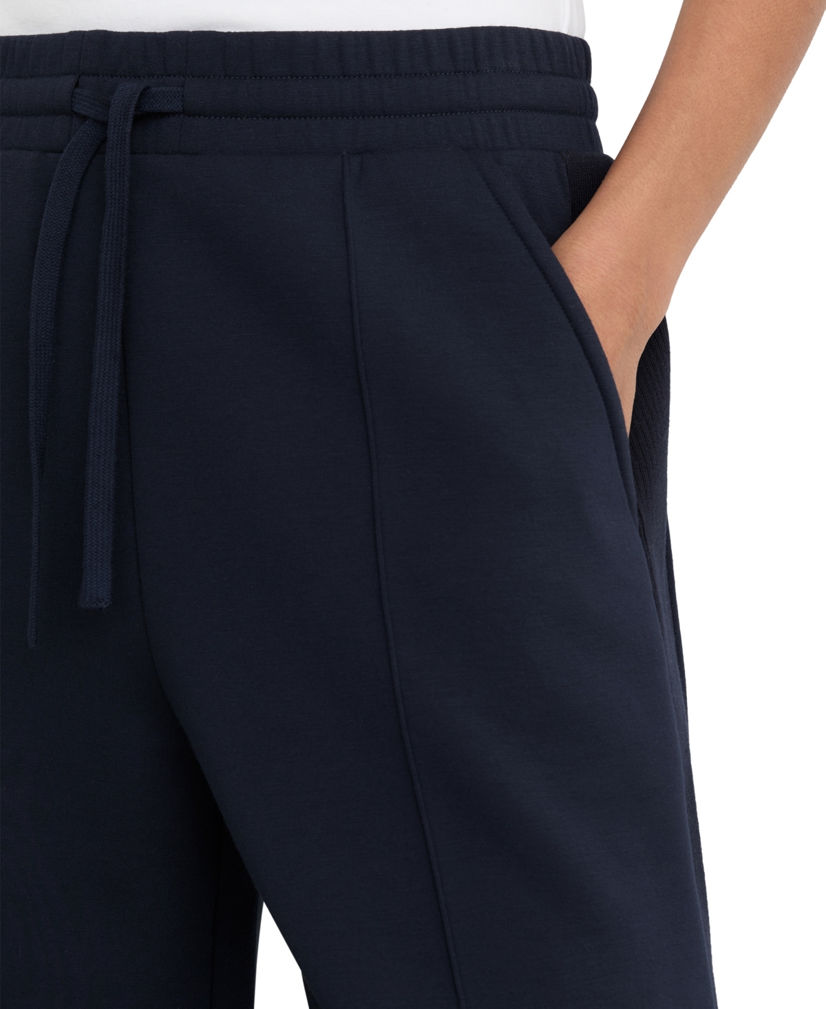 Reiss Women's Premium Interlock Wide-Leg Jogger Pants