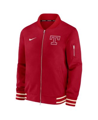 Men's Red Texas Rangers 2026 City Connect Authentic Collection Relaxed Full-Zip Bomber Jacket