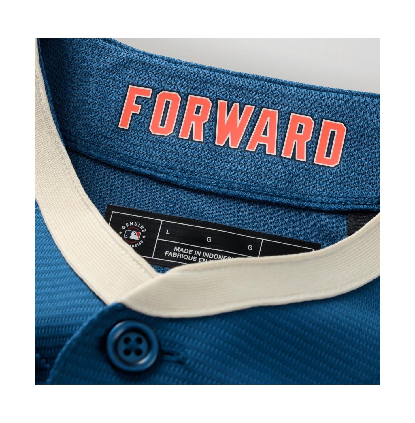 Мужской топ Nike Jackson Chourio Mineral Blue Milwaukee Brewers 2026 City Connect Stadium Jersey — фото 4
