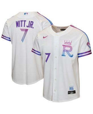 Big Boys and Girls Bobby Witt Jr. White Kansas City Royals 2026 City Connect Stadium Jersey