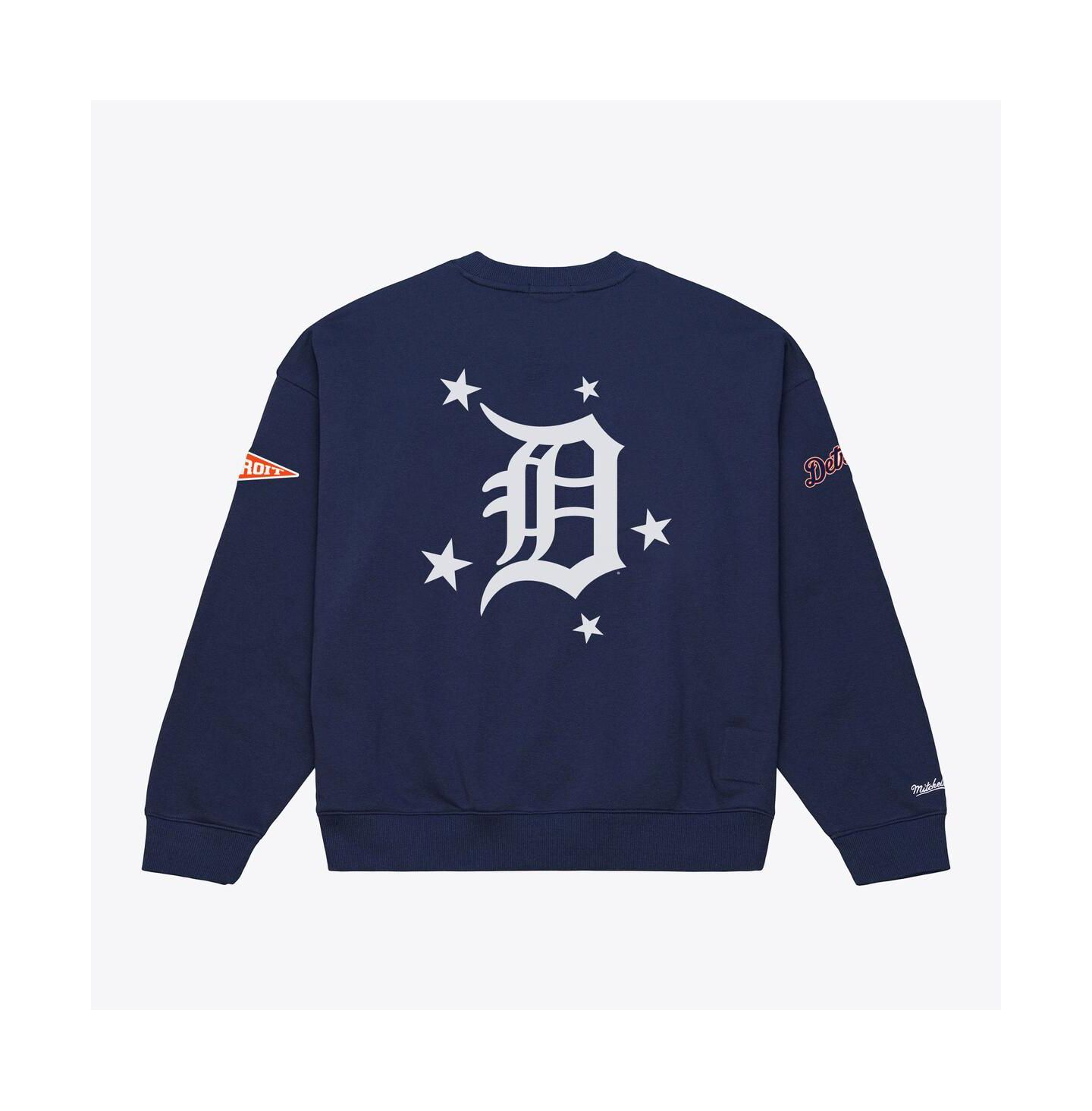 Женская толстовка Mitchell & Ness Mitchell Ness Navy Detroit Tigers Pep Rally — фото 3