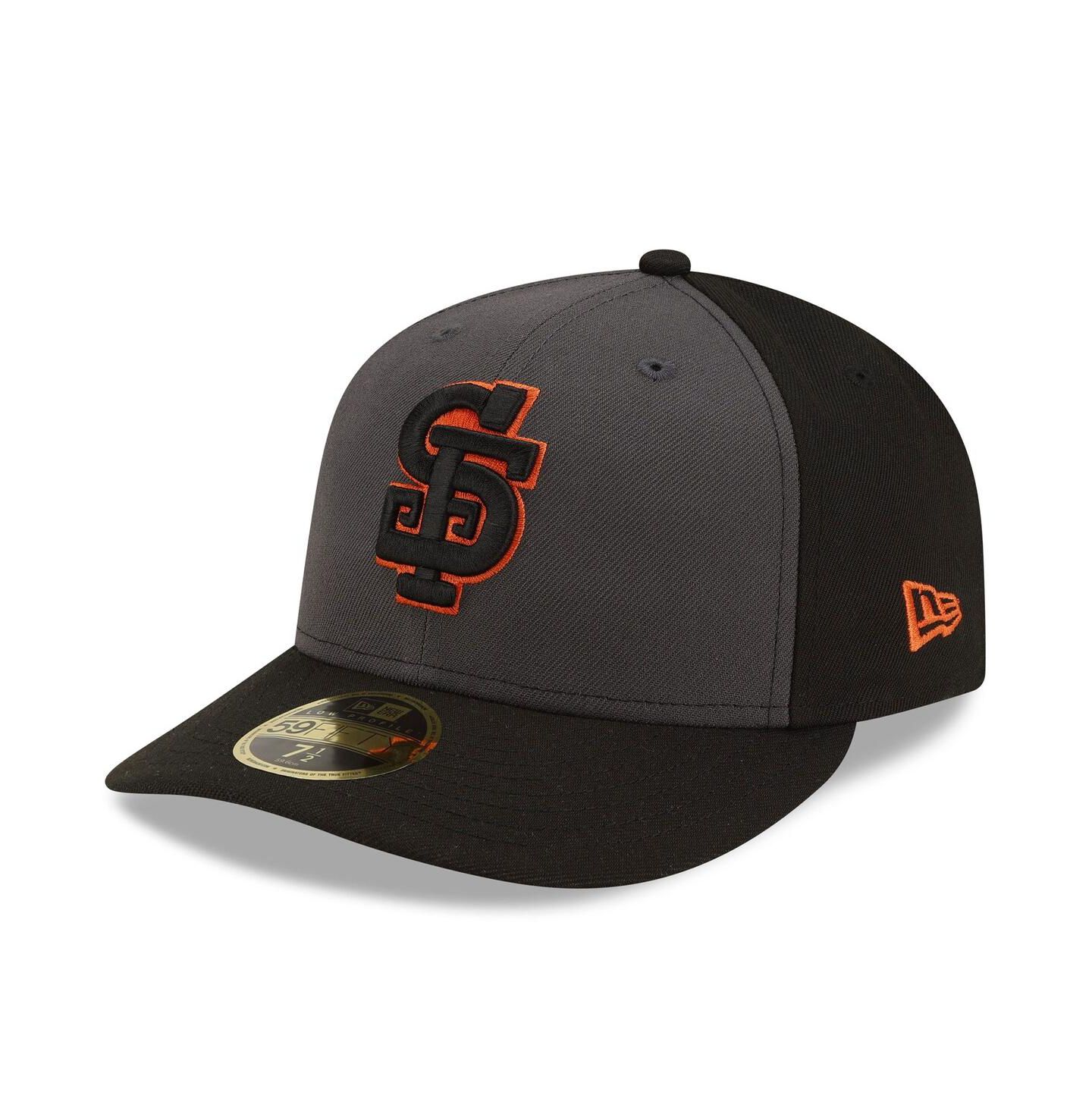 Мужская кепка New Era Gray/Black San Francisco Giants Authentic Collection Alternate Low Profile 59FIFTY Fitted Hat — фото 1