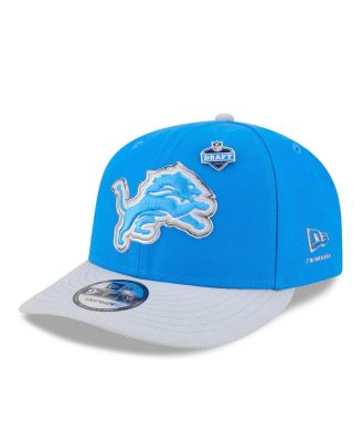 Men's Blue/Silver Detroit Lions 2026 NFL Draft On Stage Pre-Curved 9FIFTY Snapback Hat
