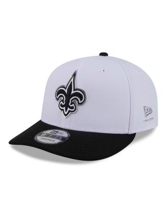 Men's White/Black New Orleans Saints 2026 NFL Draft Pre-Curved 9FIFTY Snapback Hat