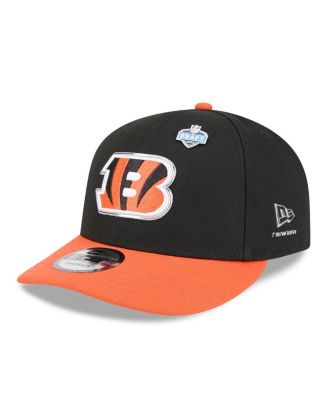 Men's Black/Orange Cincinnati Bengals 2026 NFL Draft On Stage Pre-Curved 9FIFTY Snapback Hat