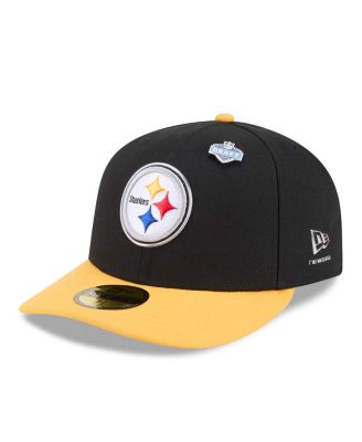 Men's Black/Gold Pittsburgh Steelers 2026 NFL Draft Pre-Curved 59FIFTY Fitted Hat
