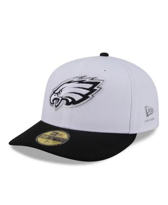Men's White/Black Philadelphia Eagles 2026 NFL Draft Pre-Curved 59FIFTY Fitted Hat