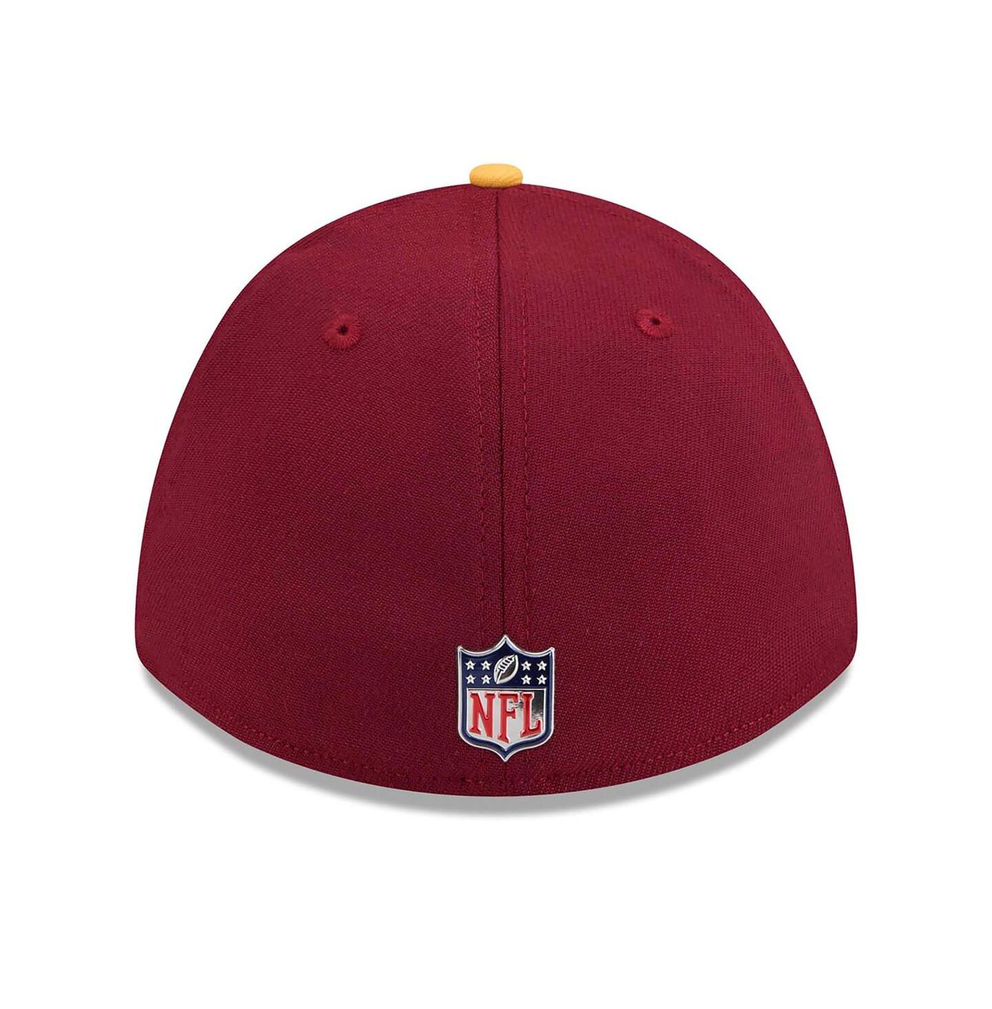 Мужская кепка New Era Burgundy/Gold Washington Commanders 2026 NFL Draft 39THIRTY M-Crown Flex Hat — фото 4