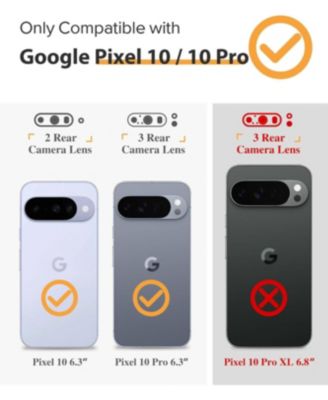 for Google Pixel 10/Pixel 10 Pro Case, Liquid Silicone Case with Screen Protector, Full Body Protective Cover, Shockproof Phone Cover
