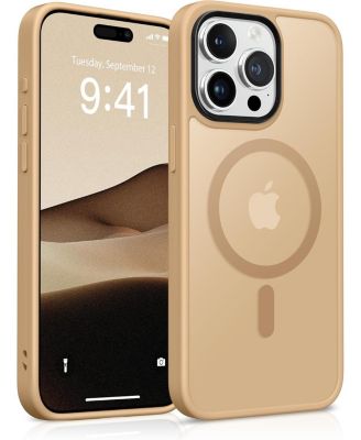 Magnetic for iPhone 15 Pro Max Case,Compatible with MagSafe, Slim Translucent Matte Back Shockproof Phone Protective Case