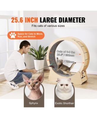 Zeus and Ruta Large Cat Exercise Wheel Treadmill for Indoor Cats