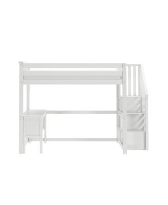Classic Full High Loft, Desk,  Staircase