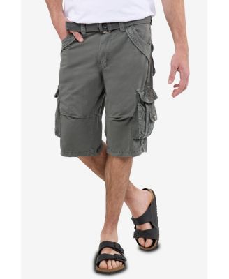 Big & Tall Cargo Shorts Camo & Solid Colors 12.5" Inseam Knee Length Classic Fit Multi Pocket