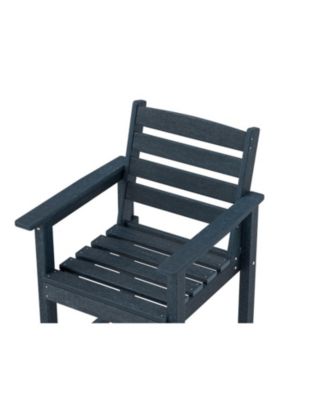 HDPE Adirondack Bar Chairs Set of 2 with Wide Armrests