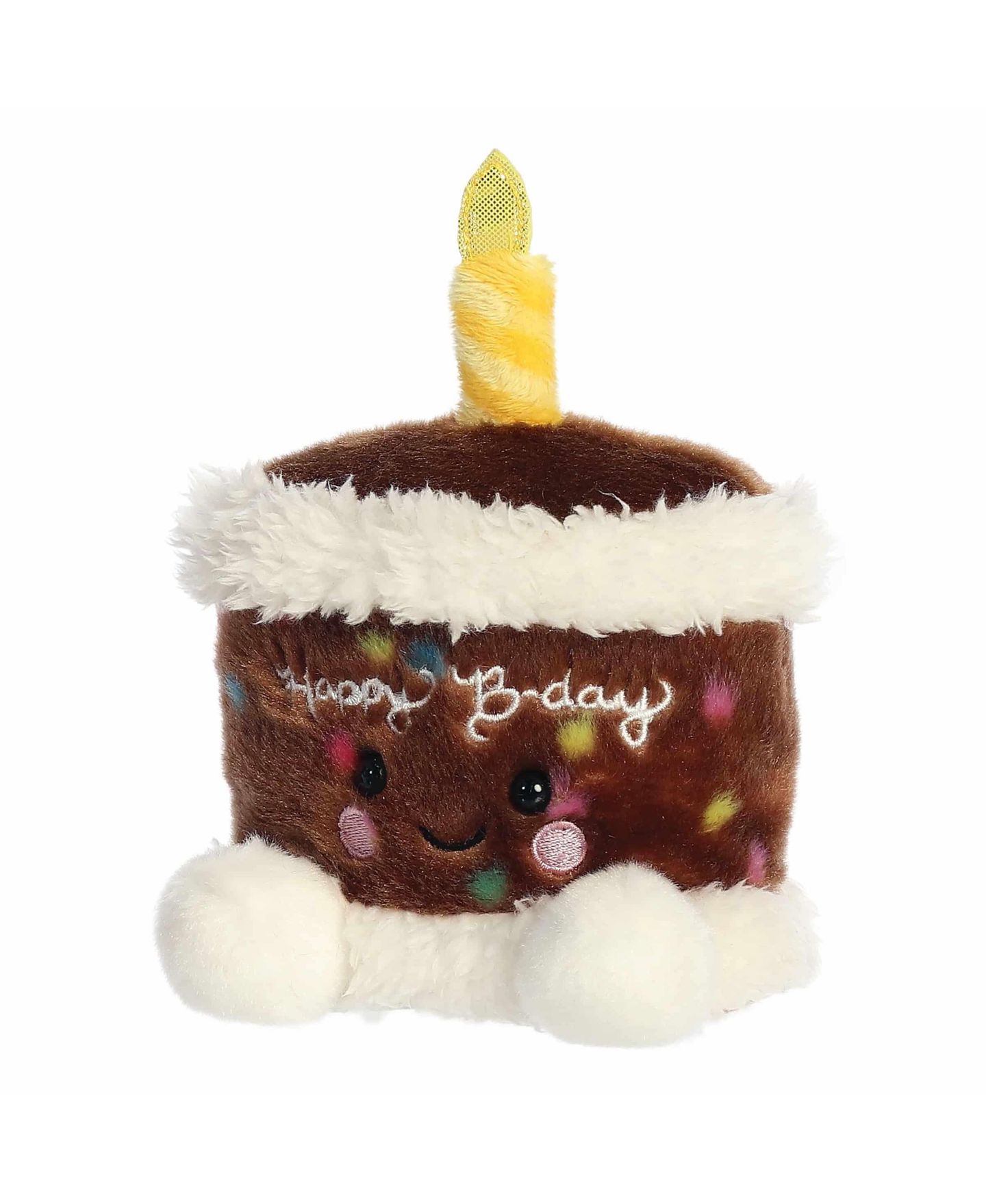 Детская мягкая игрушка Aurora Palm Pals Choco B'day Cake Mini Plush, цвет: Коричневый — фото 3
