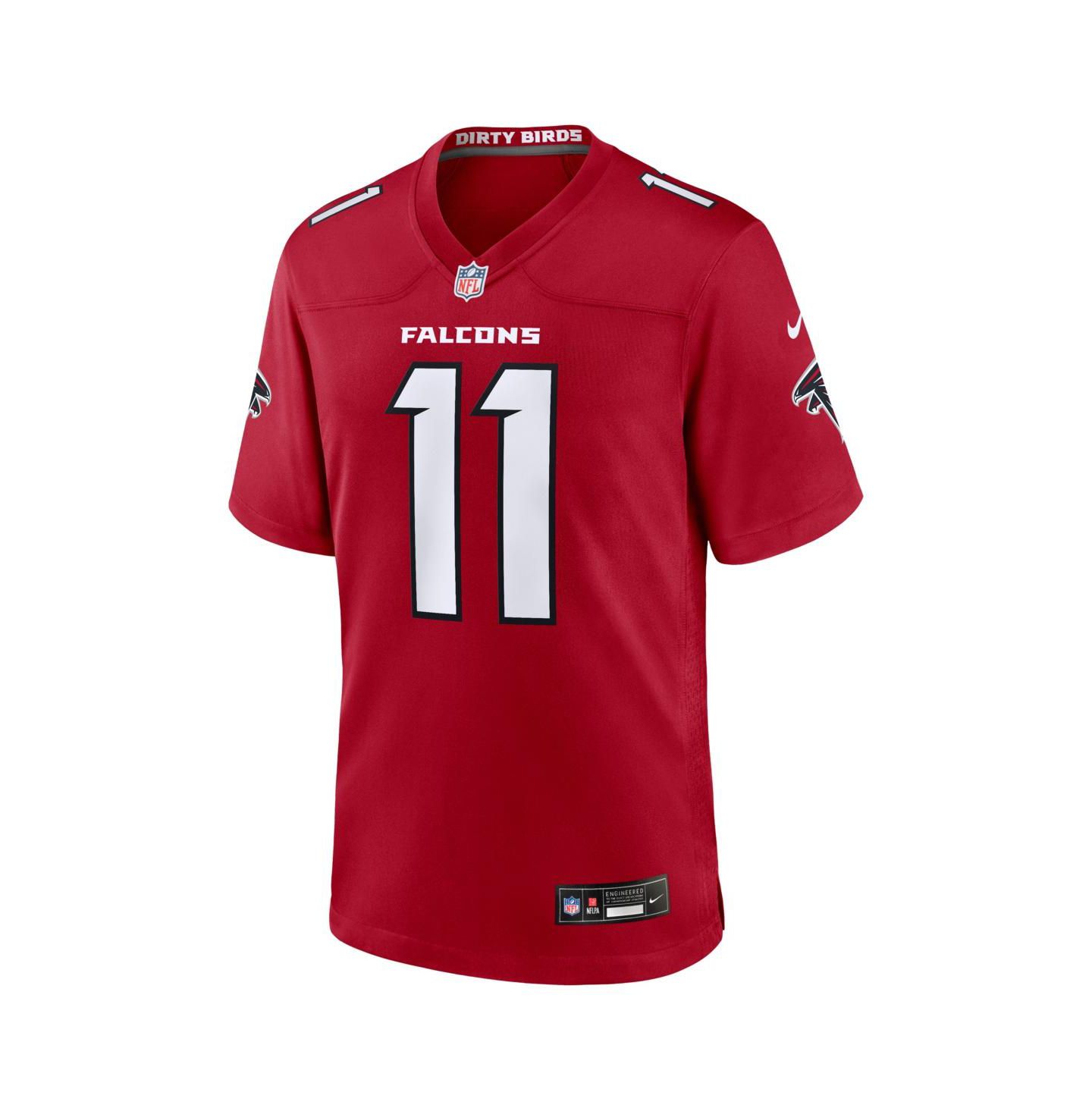 Мужской топ Nike Jalon Walker Red Atlanta Falcons Game Jersey — фото 2