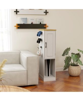 44.49" Slim AV Media Stand with 2 Drawers & 3 Hooks