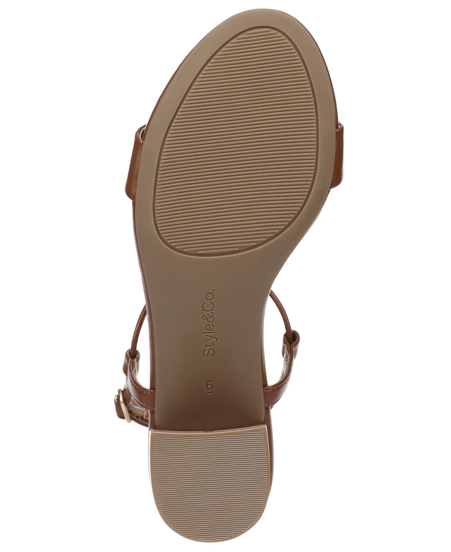 Женские сандалии Style & Co Blancaa Block Heel Stone Dress Sandals, цвет: Коричневый — фото 5