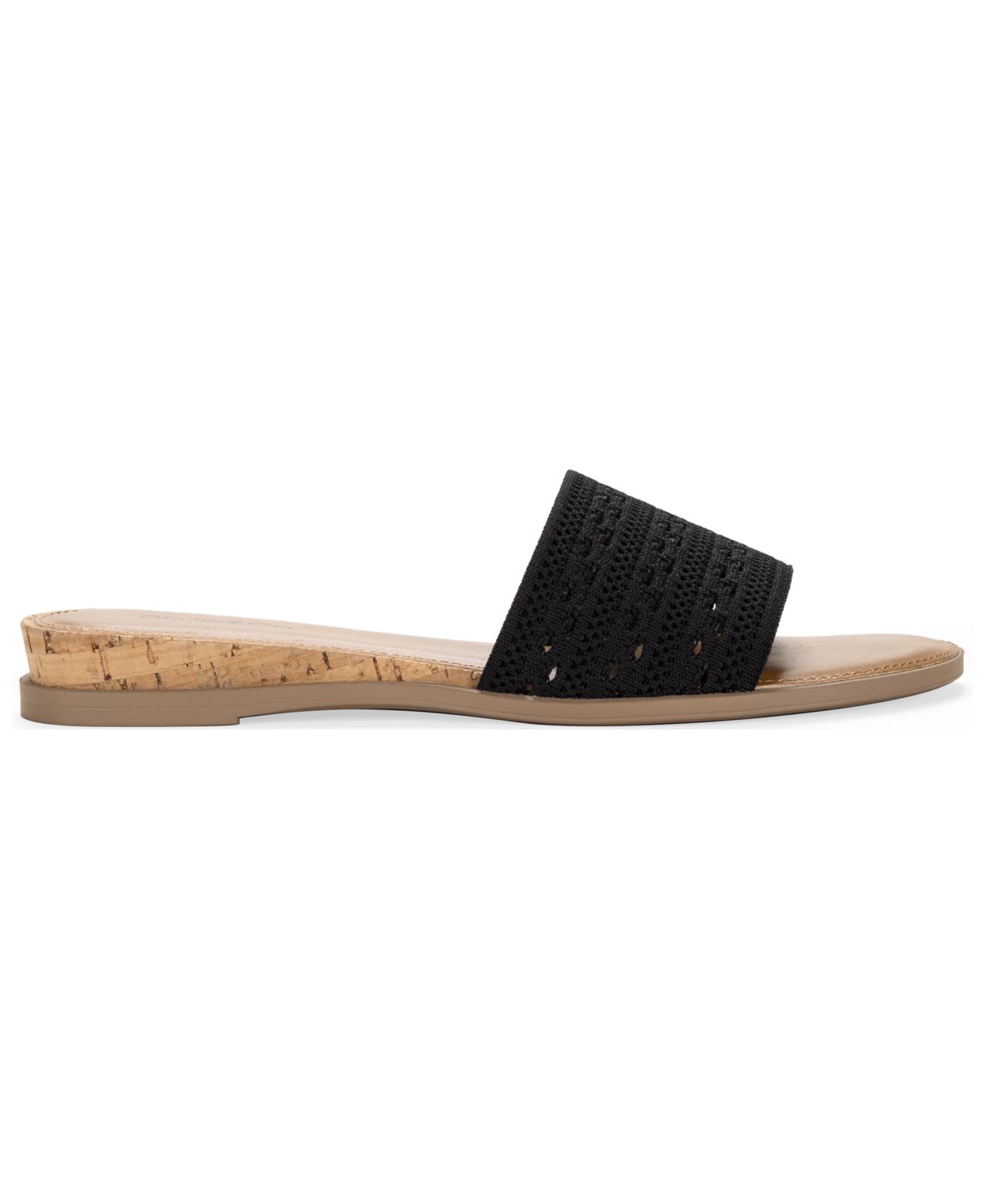 Женские сандалии Style & Co Eviee Knit Slip-On Slide, цвет: Чёрный — фото 2