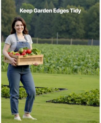 Landscape Edging Border, 10Pcs 6 ft x 1.6 inches, Plastic Garden Edging with 60 Spikes