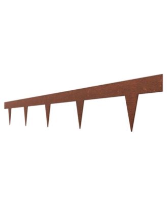 Steel Landscape Edging, 10 Pack, 40 x 4.5 inches, Weather-Resistant Metal for Garden