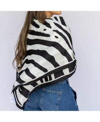 Women's Satin Striped Headscarf