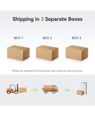 3-Piece Patio Conversation Set with 2 Armchairs & Coffee Table, Modern Garden Furniture