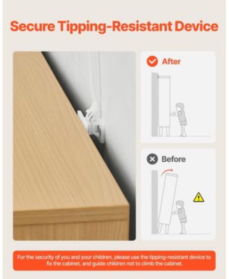 5 Drawer Rattan Dresser, Modern Closet Chest with Metal Handles, Wood Legs