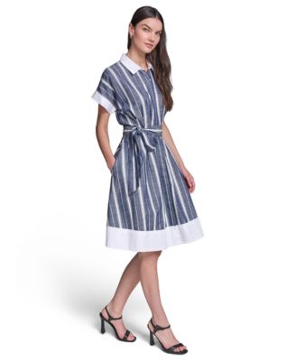 crochet dress bell sleeves Bebe Women's Crochet Stripe Bell Sleeve Maxi Dress