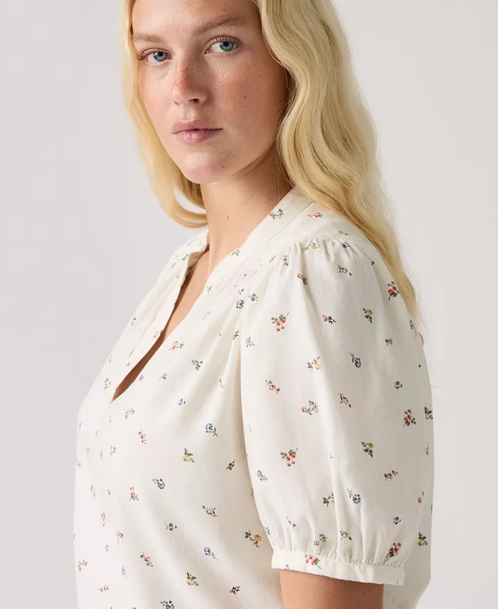 Women's Amelie Cotton Poplin Blouse - thumbnail 3
