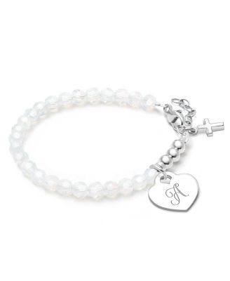 Sterling Signature Crystal with Cross Bracelet