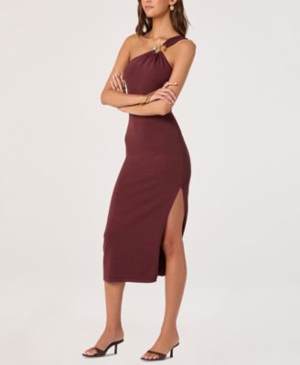 formal dress western ASTR THE LABEL LILLEMOR 3D TEXTURED MIDI DRESS main image 1