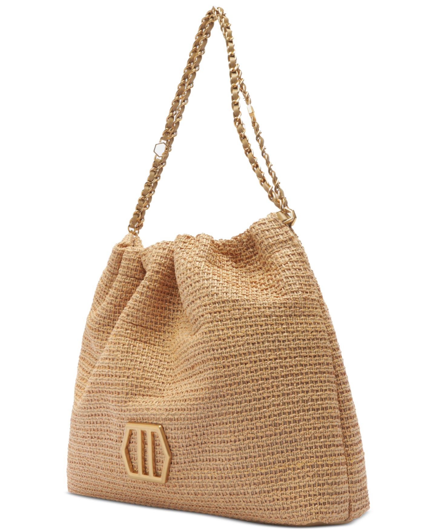 Женская сумка Arezzo Jackie Large Snap Button Hobo Handbag, цвет: Areia/Verano — фото 5