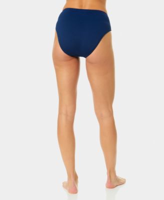 Women's Covered-Button High-Rise Swim Bottoms