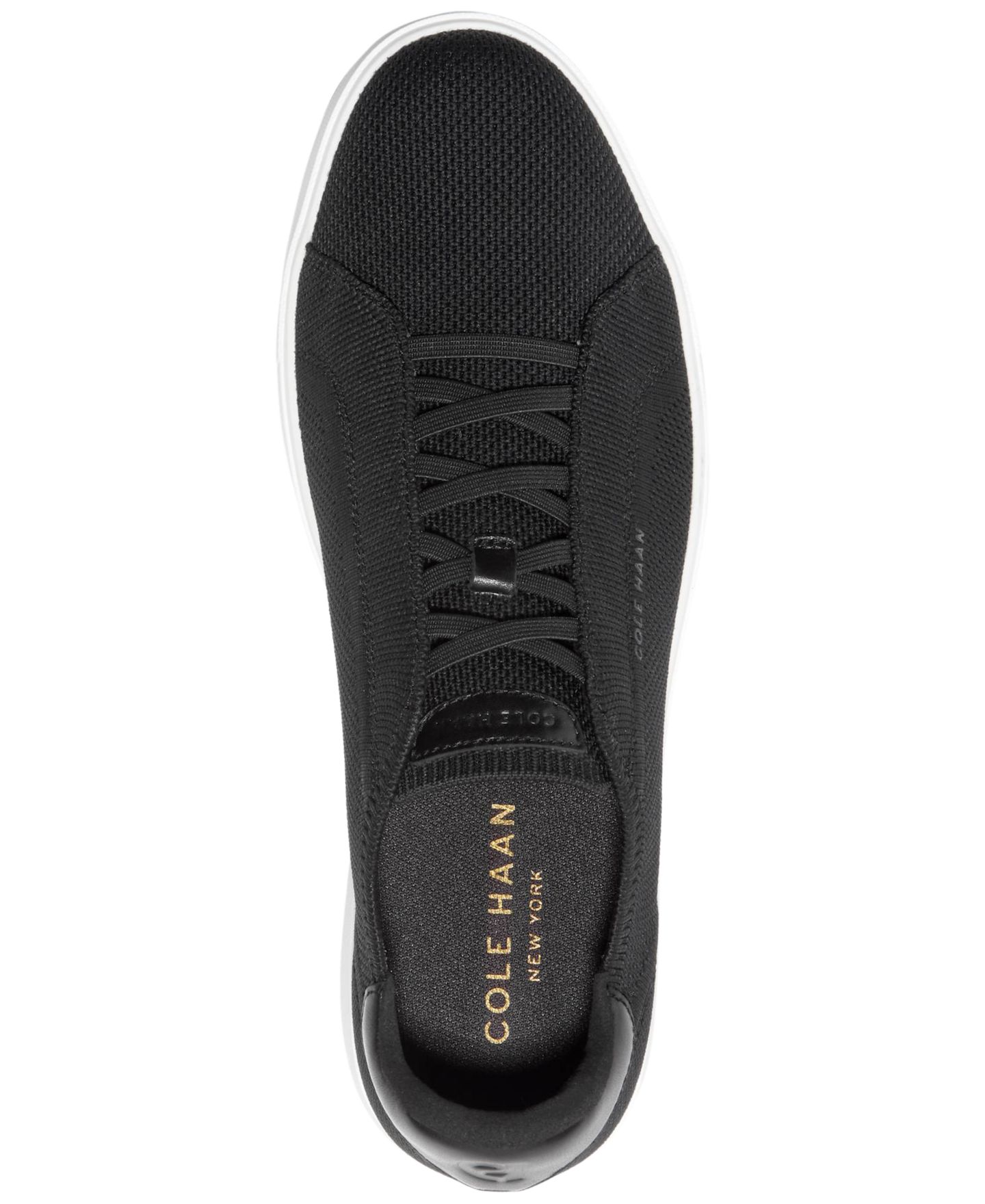 Мужские кроссовки Cole Haan Grand Pro Luxe Slip-on Stitchlite, цвет: Чёрный / Белый — фото 3