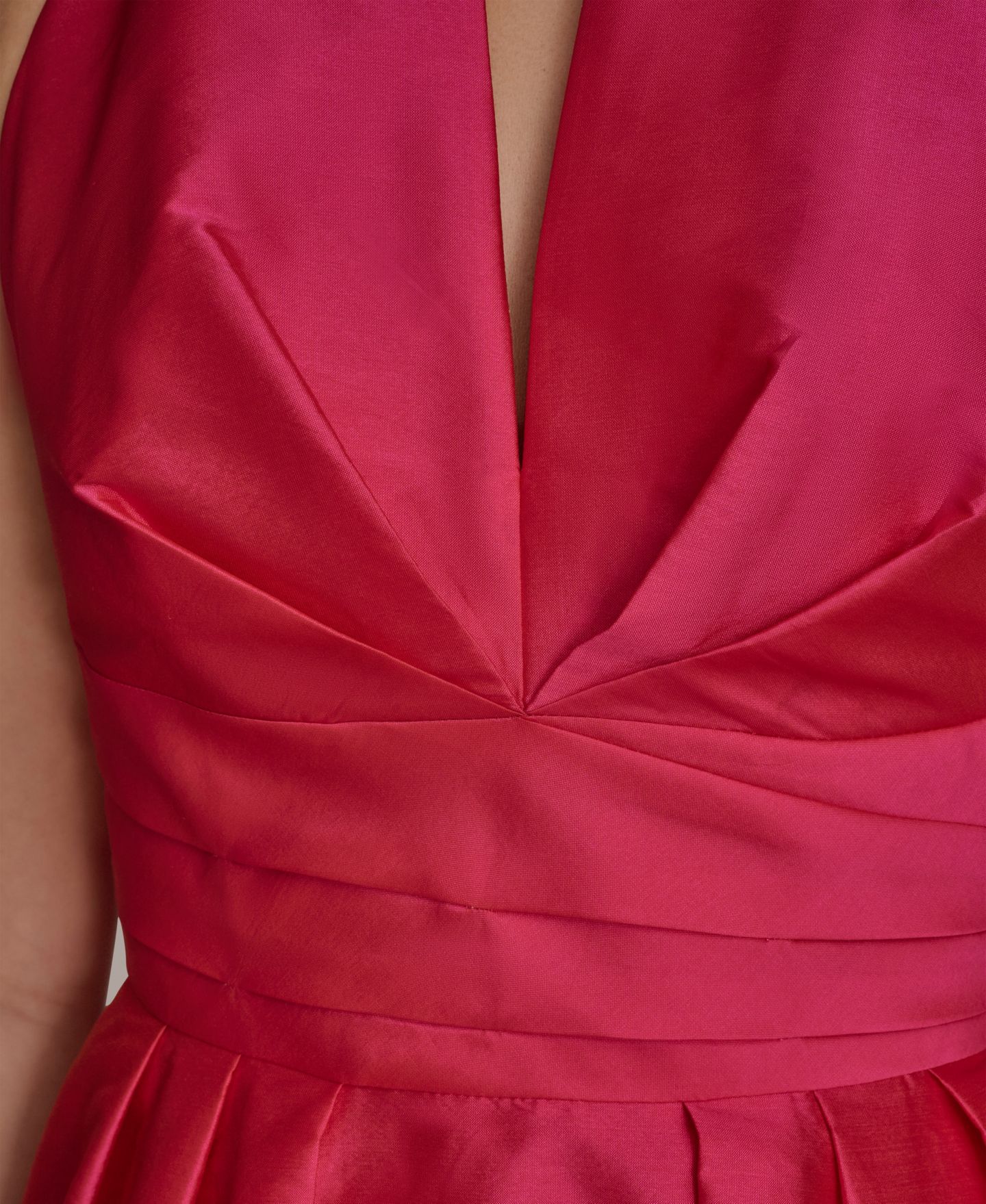 Женское платье Donna Karan New York A-Line Halter Midi, цвет: Фуксия — фото 4