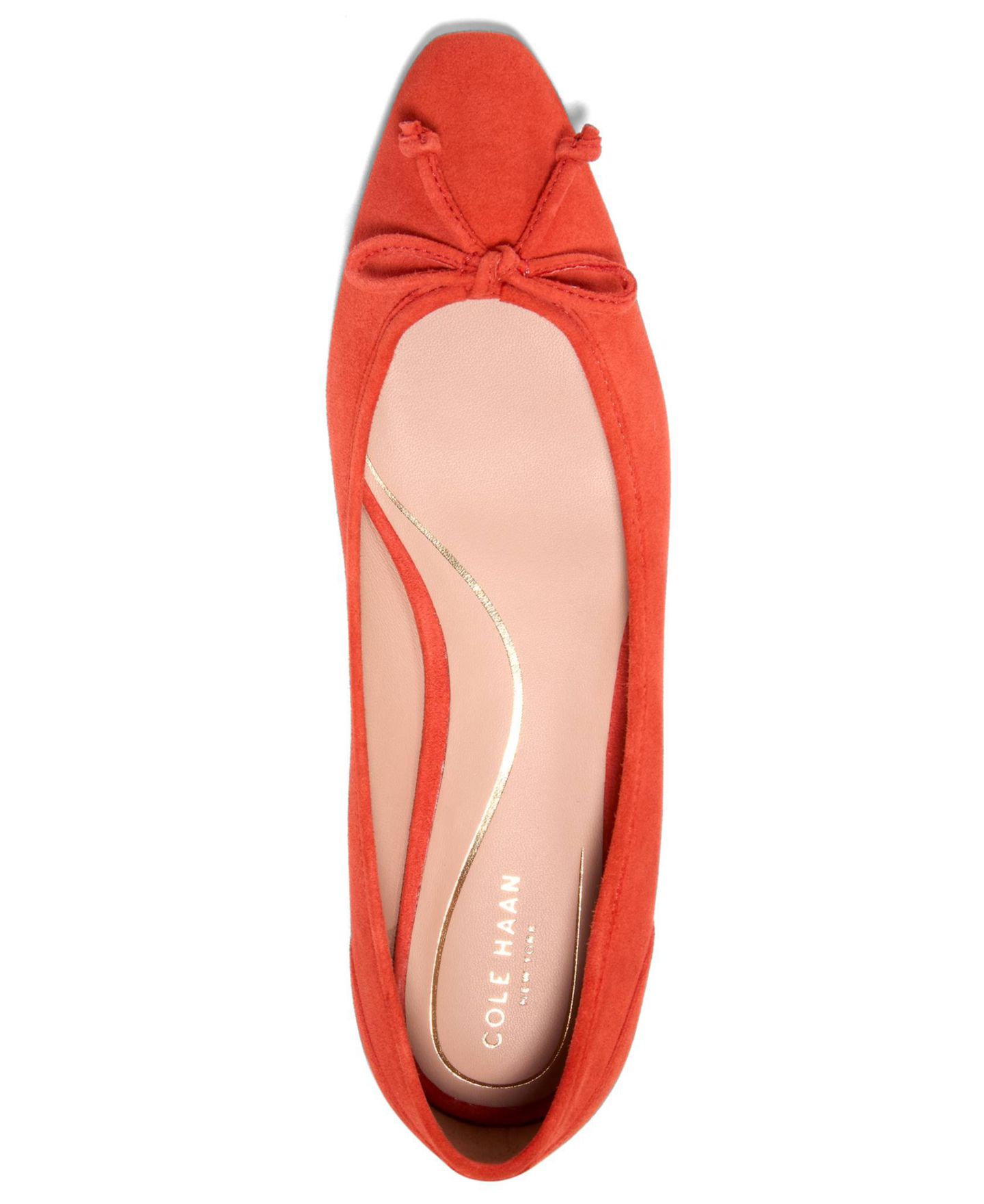 Женские балетки Cole Haan Paget, цвет: Инжирный замшевый — фото 4